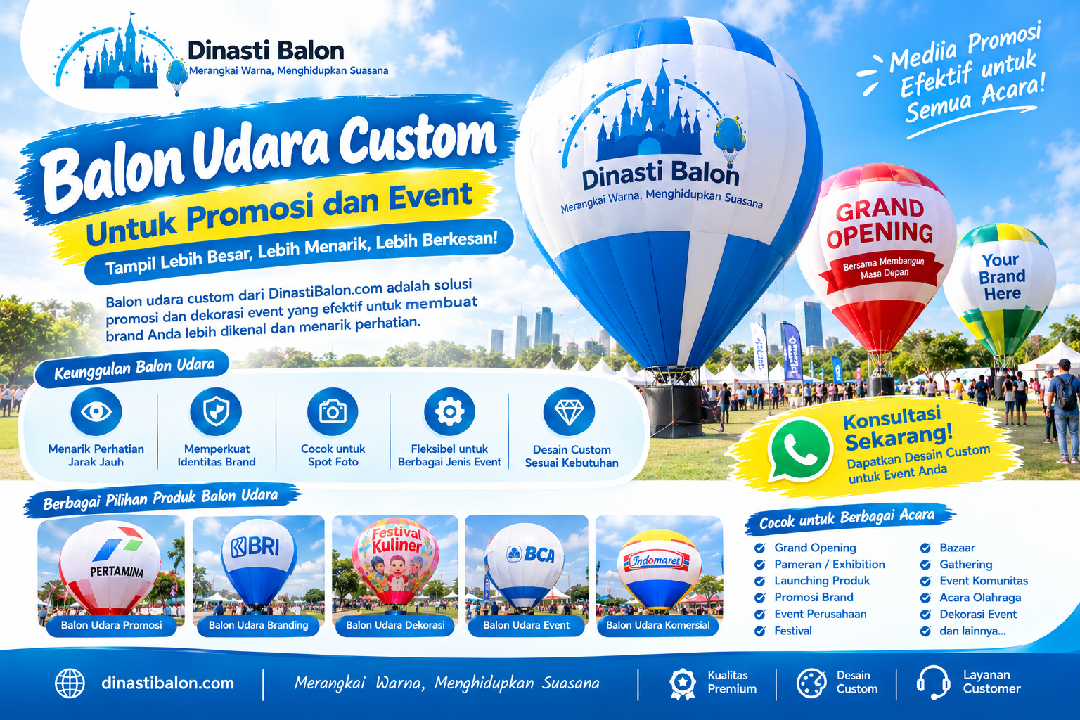 balon udara custom promosi event dari dinastibalon.com
